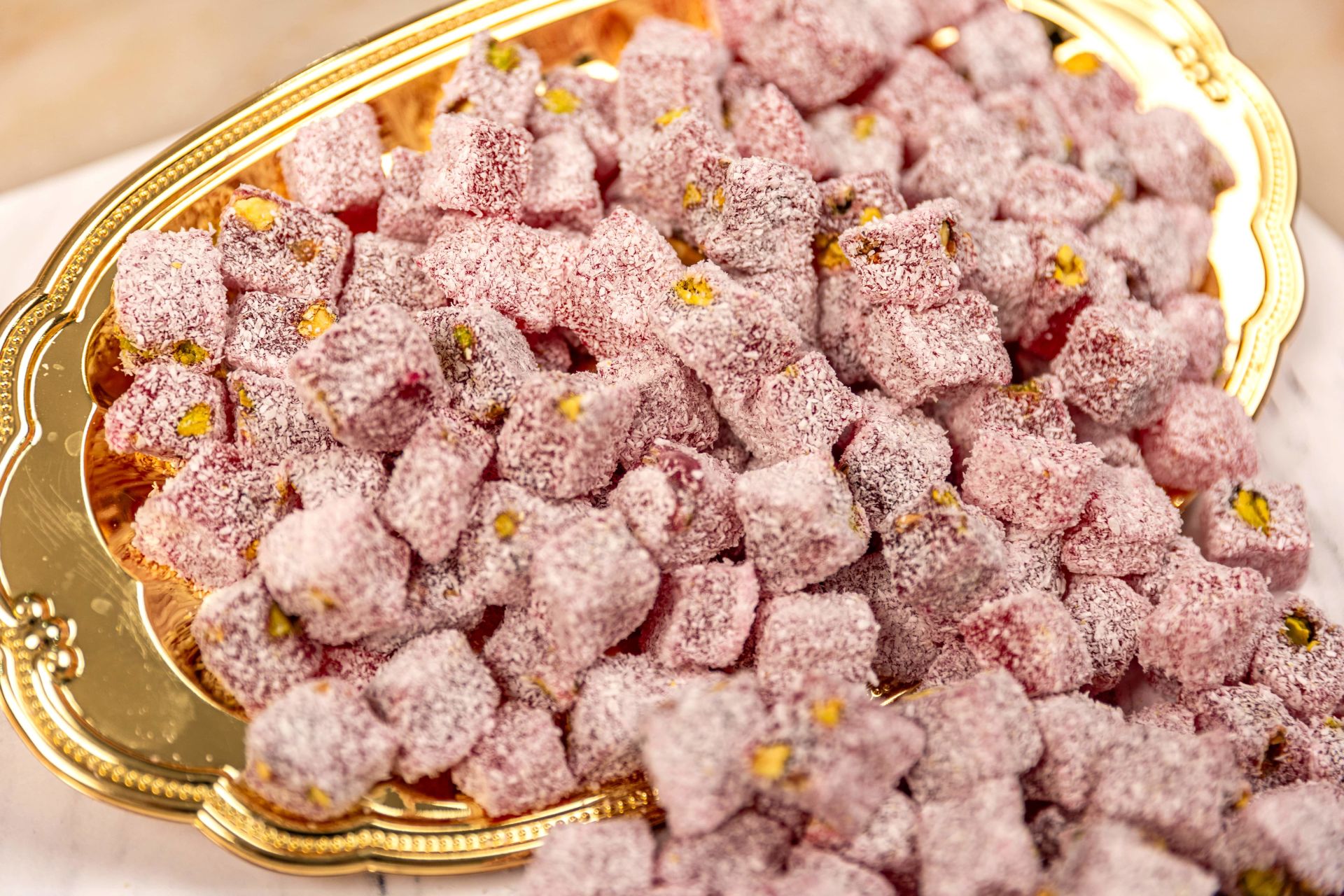 Narlı Antep Fıstıklı Çifte Kavrulmuş Lokum 1kg